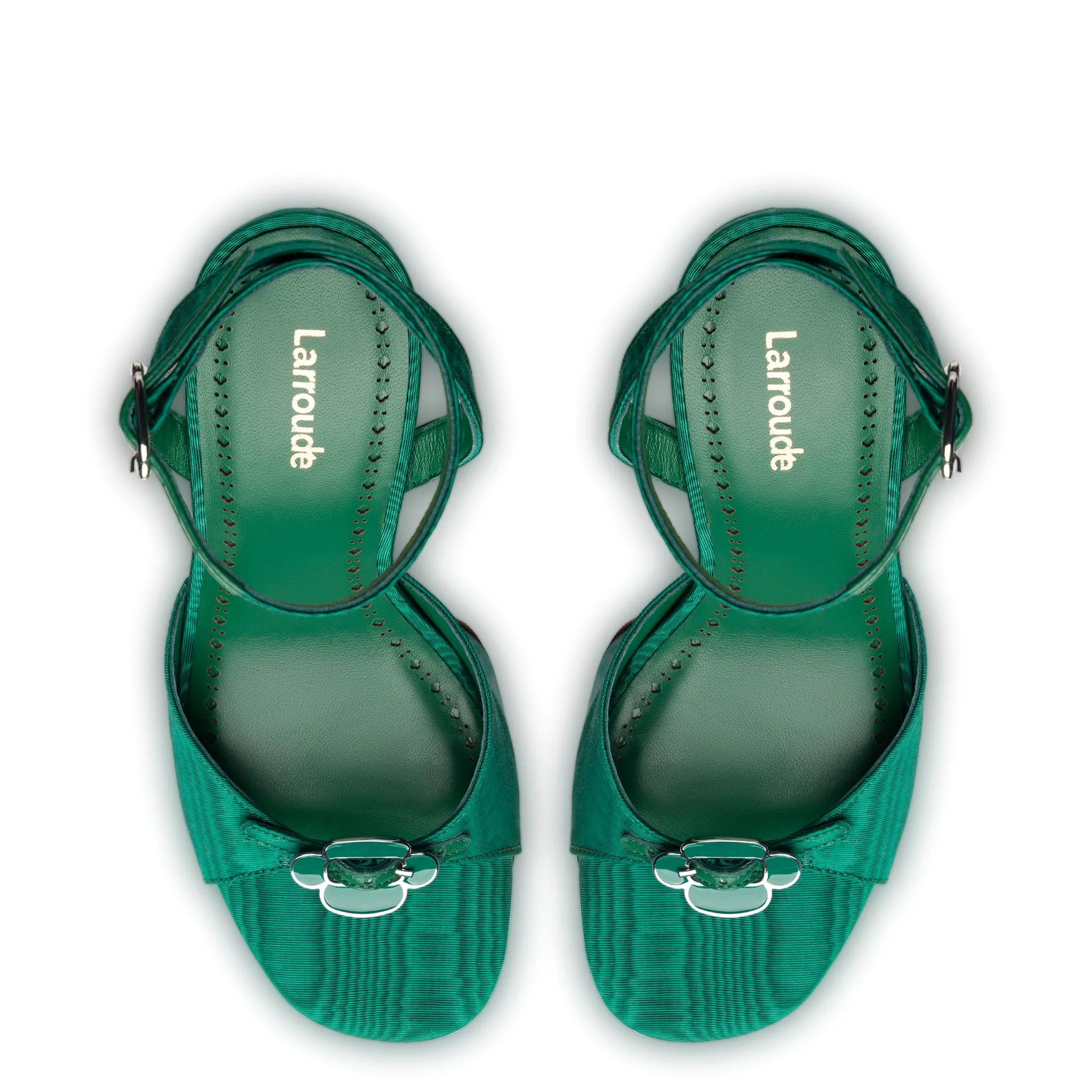 Daisy Platform In Emerald Fabric