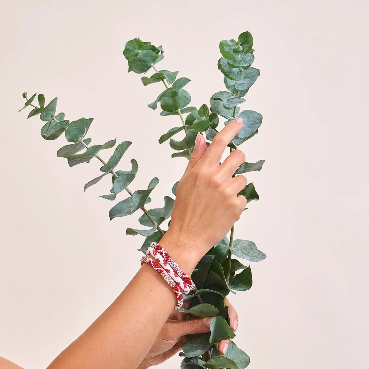 Dark Cherry | Himalayan Glass Bead Bracelet