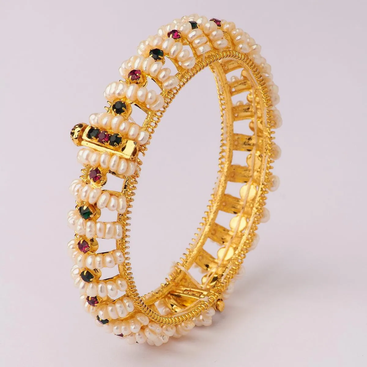 Delightful Real Pearl Bangle