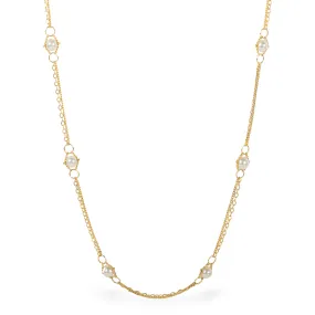 Deluxe Whisper Chain Necklace in Pearl