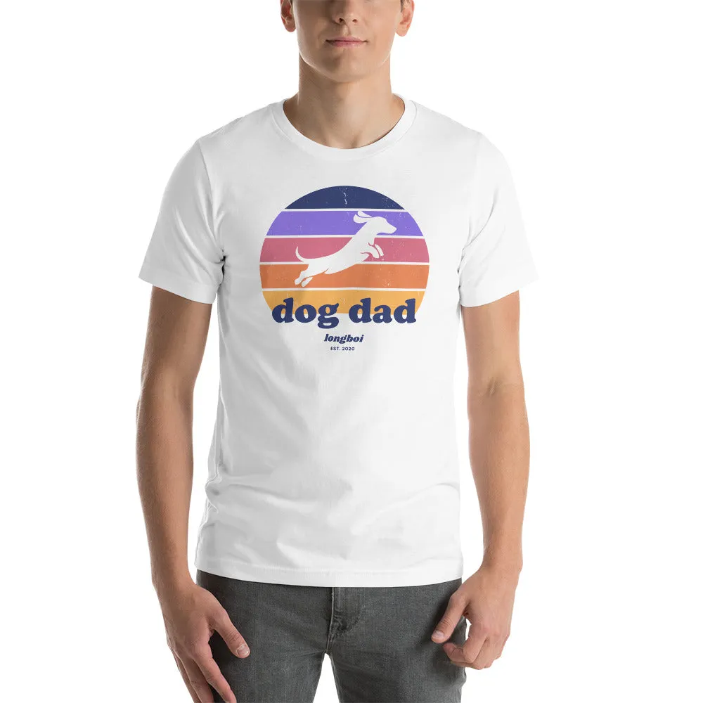 Dog Dad Retro Sunrise Tee