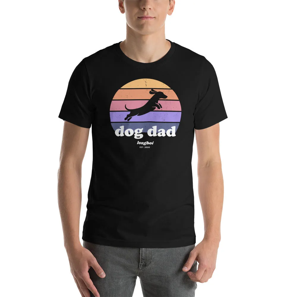 Dog Dad Retro Sunrise Tee