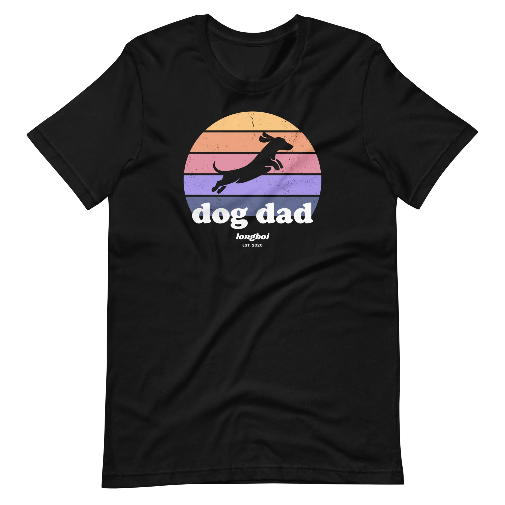 Dog Dad Retro Sunrise Tee