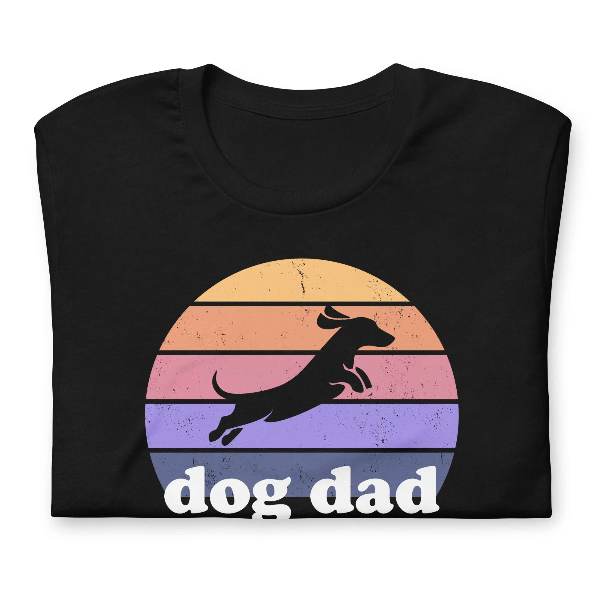 Dog Dad Retro Sunrise Tee