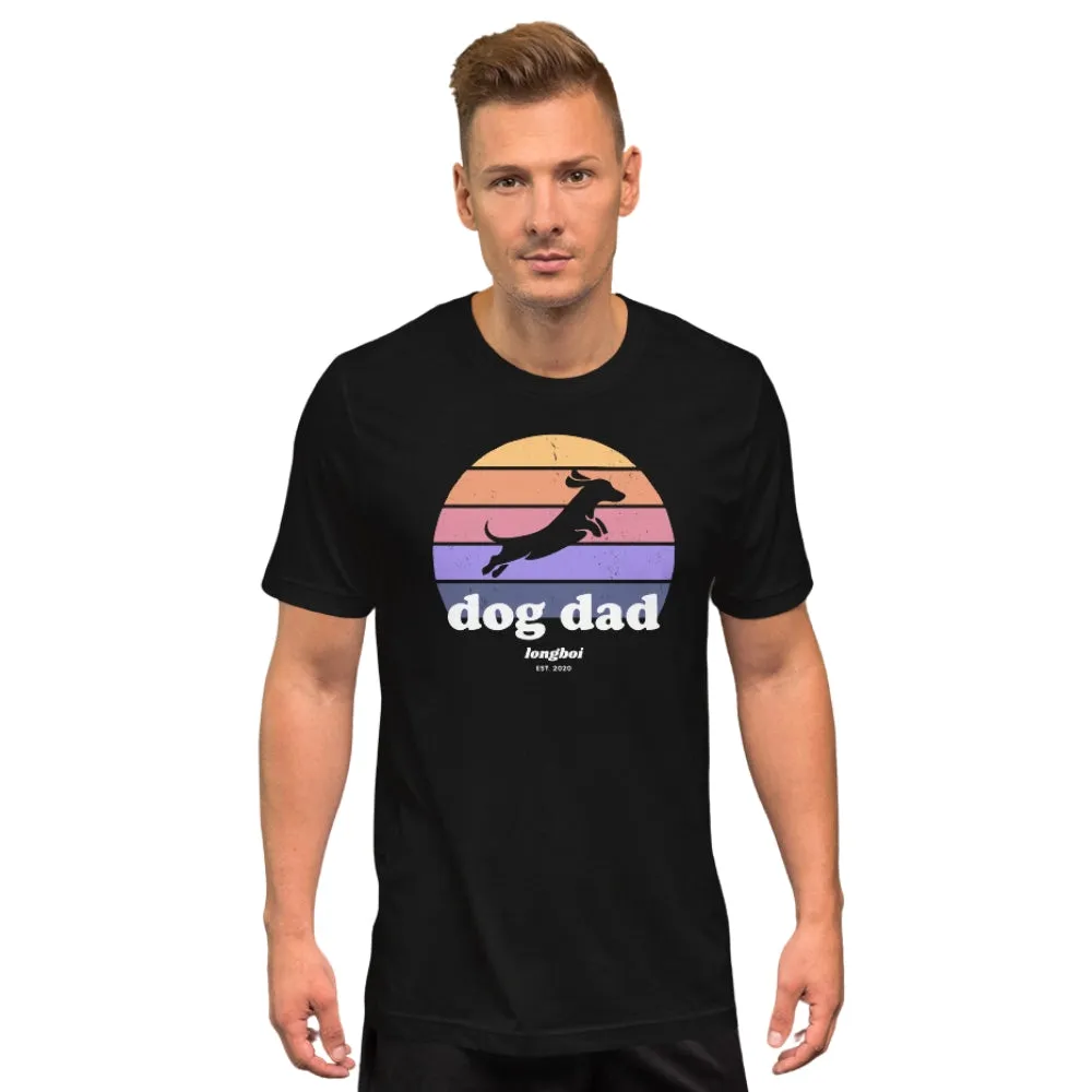 Dog Dad Retro Sunrise Tee