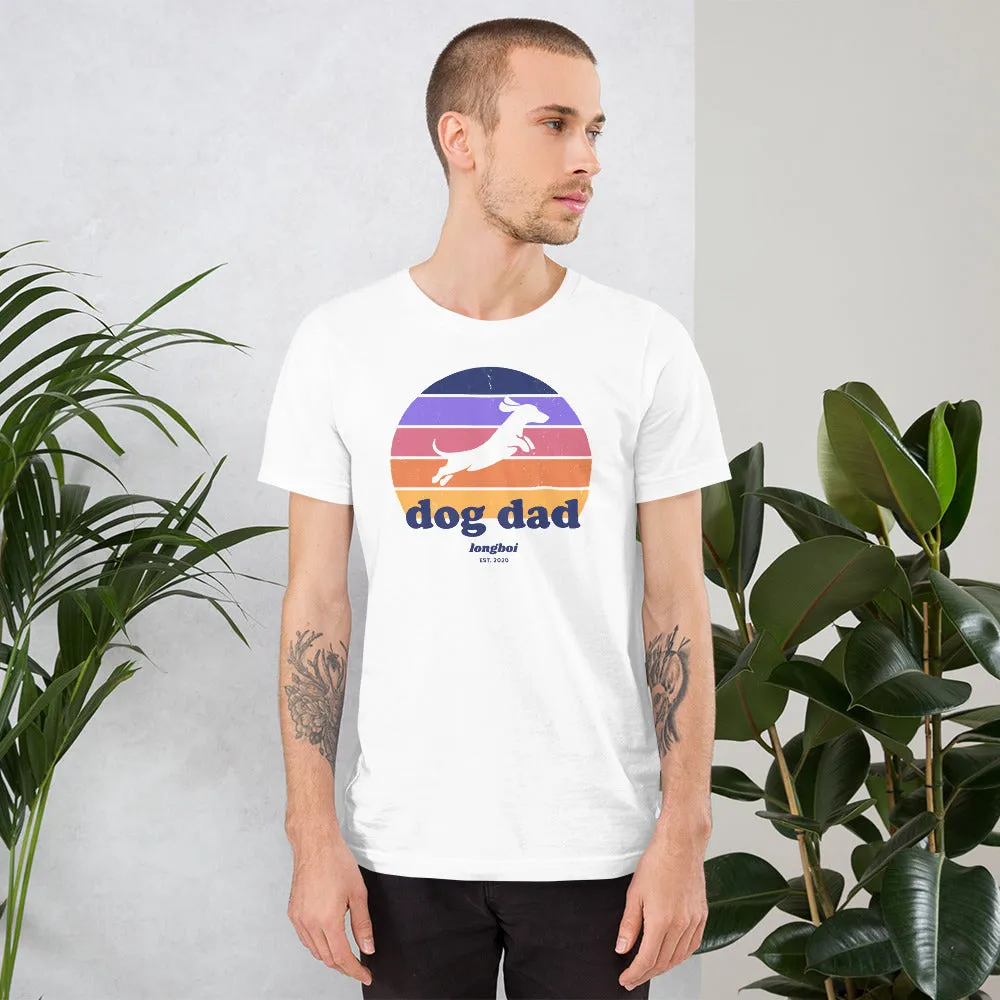 Dog Dad Retro Sunrise Tee