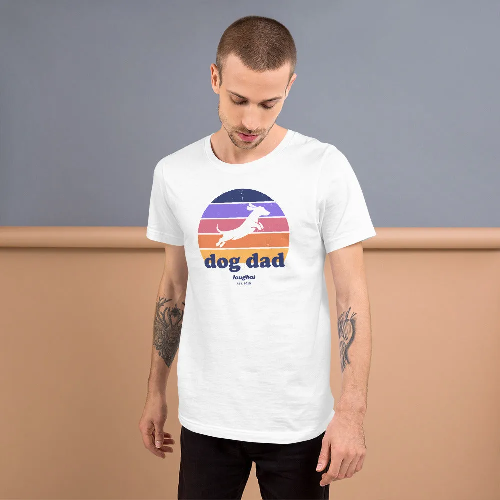 Dog Dad Retro Sunrise Tee