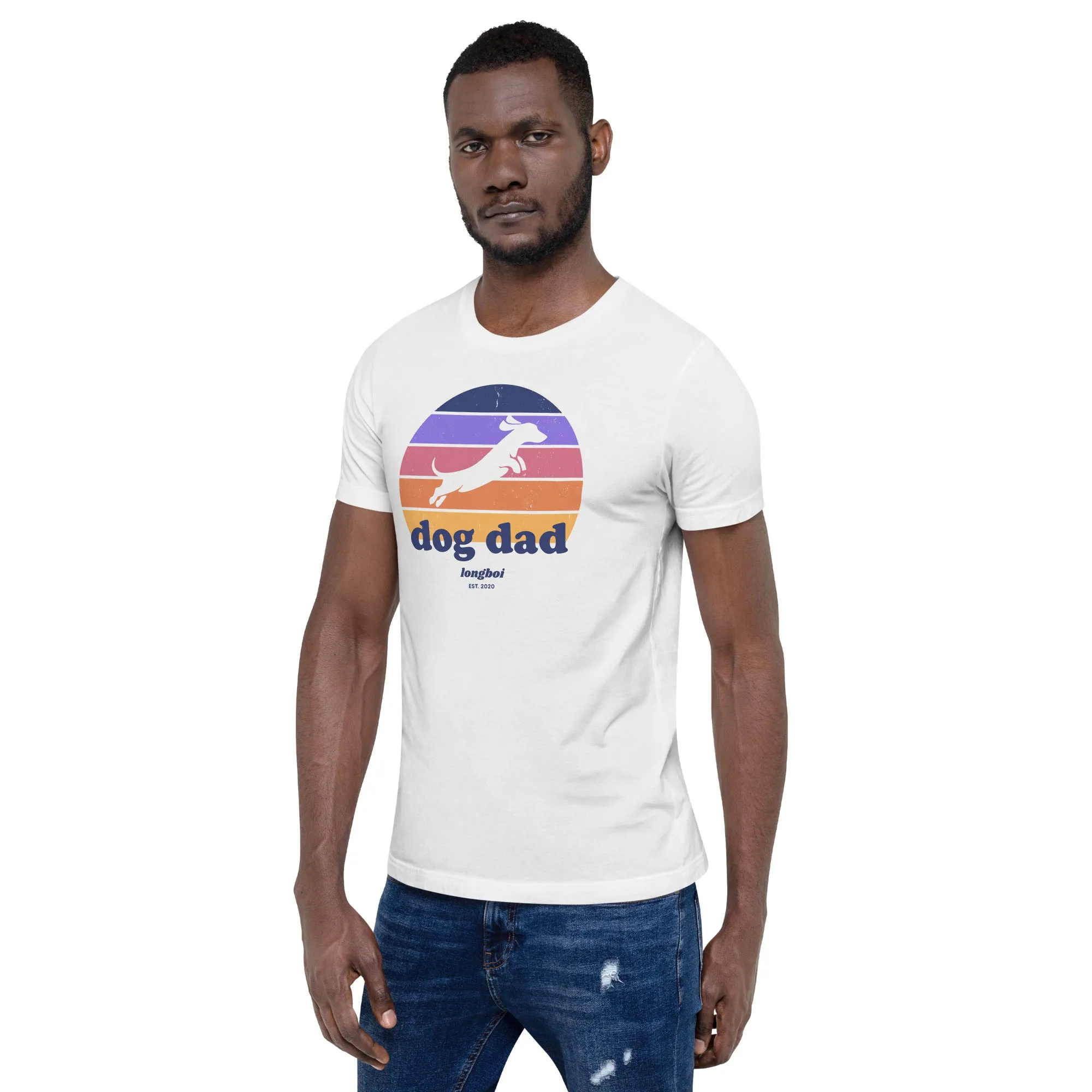 Dog Dad Retro Sunrise Tee