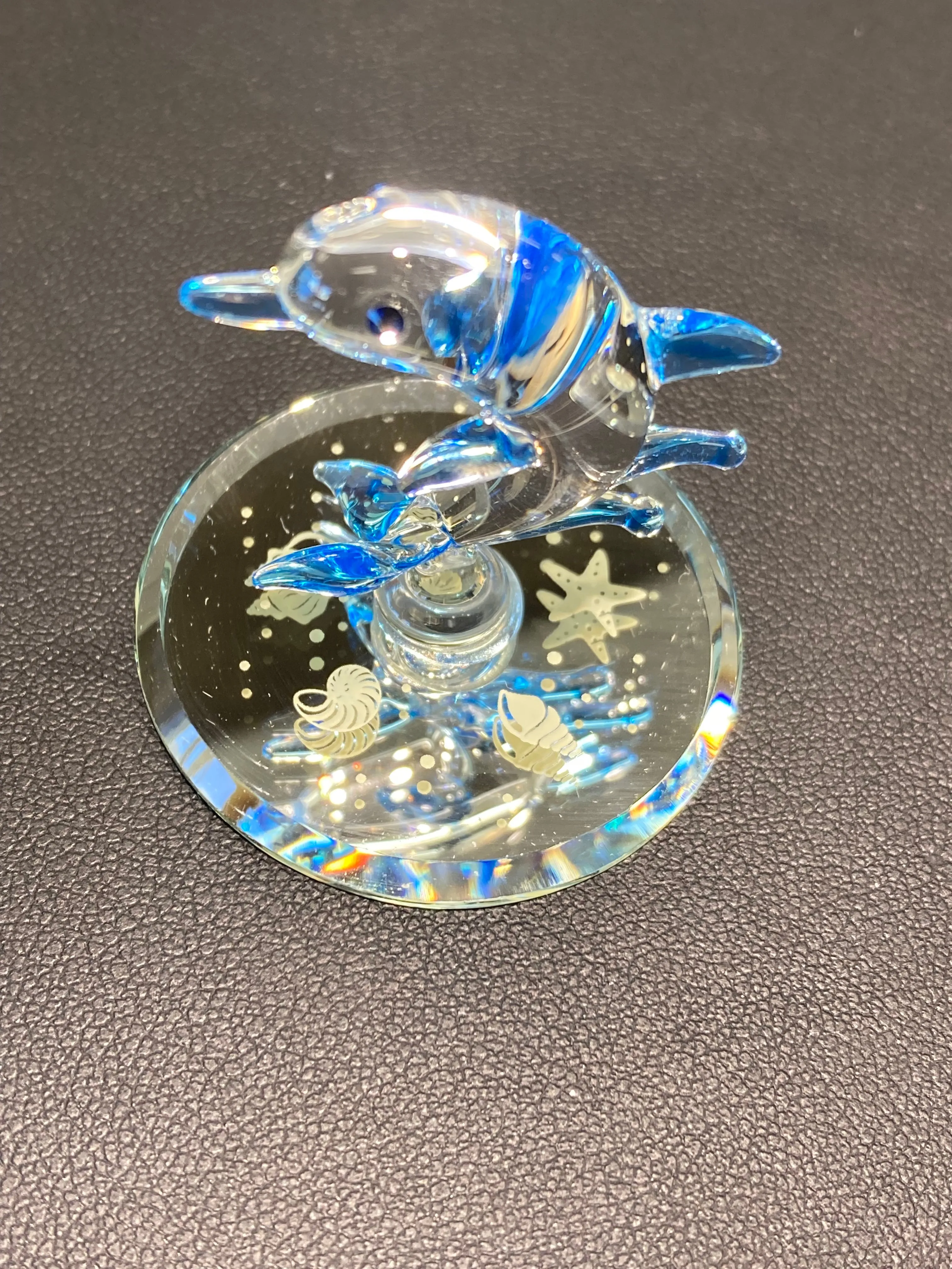 Dolphin Glass Figurine