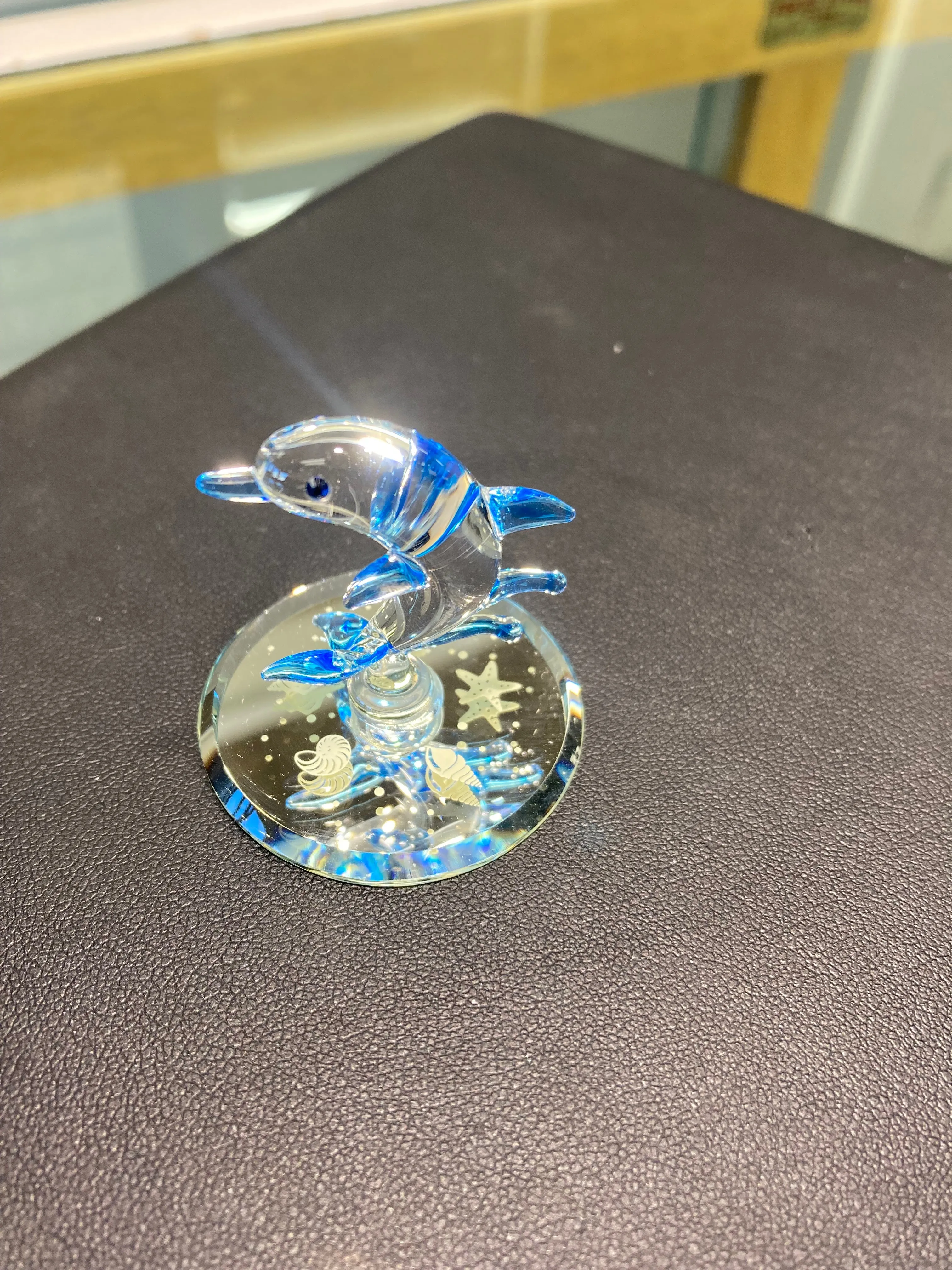 Dolphin Glass Figurine