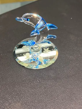 Dolphin Glass Figurine