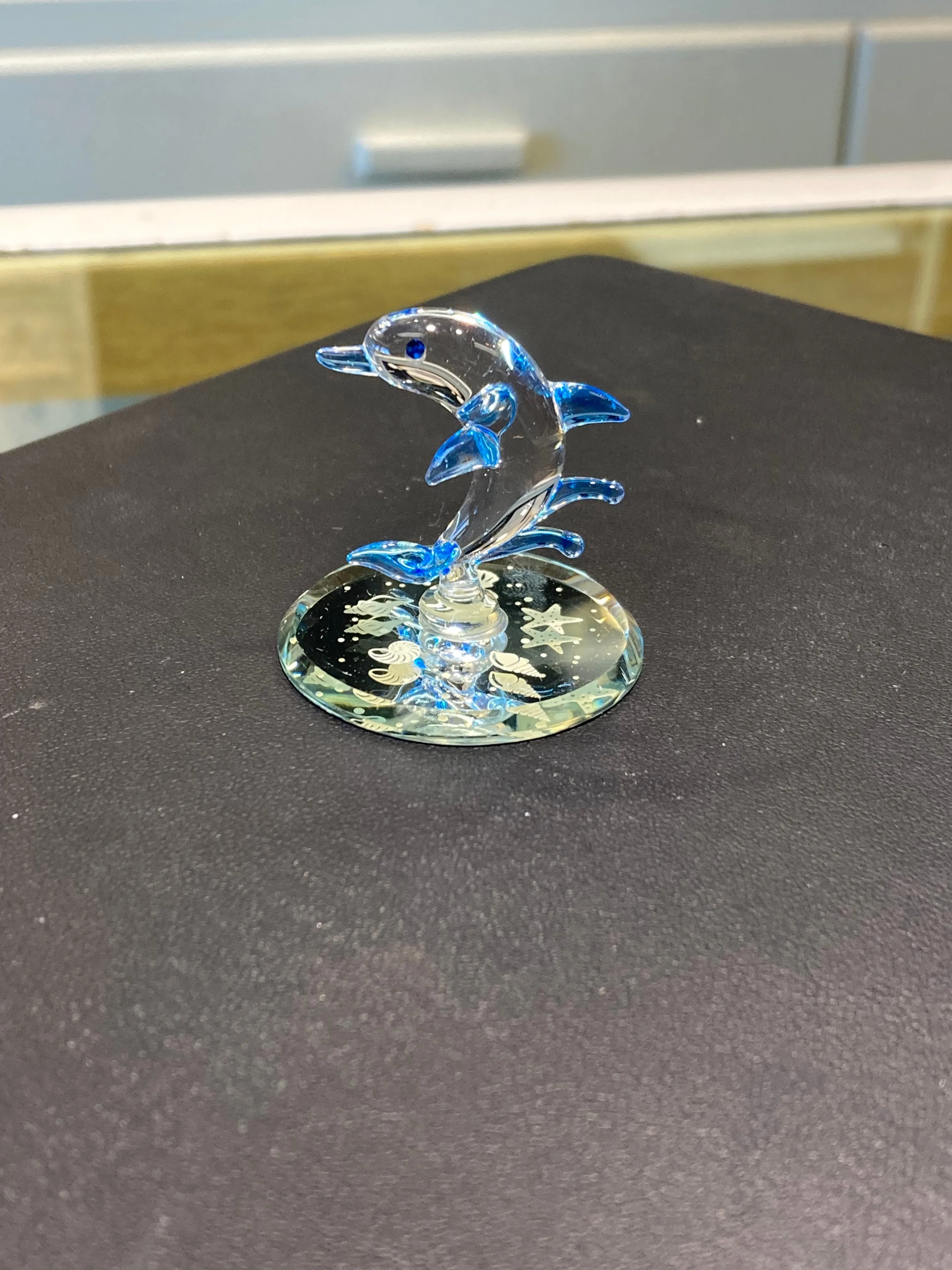 Dolphin Glass Figurine