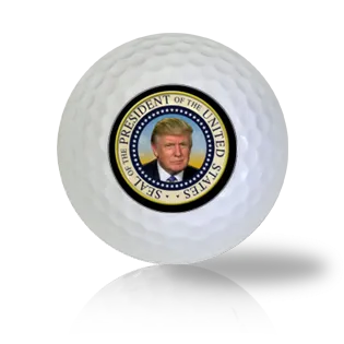 Donald Trump Stern Look Presidential Seal Golf Balls