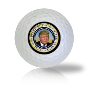 Donald Trump Stern Look Presidential Seal Golf Balls