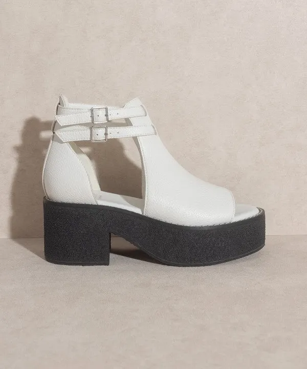 Elizabeth - Platform Strapped Sandal