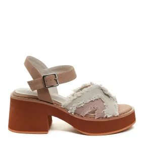 Emily Natural Platform Sandals