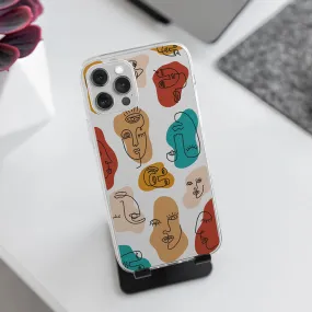 Face Art Transparent Silicone case