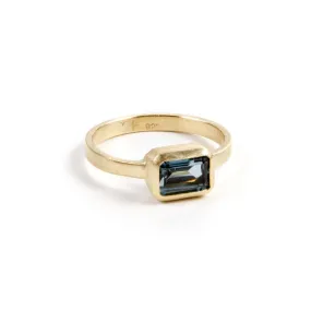 Fairley London Blue Topaz Deco Ring