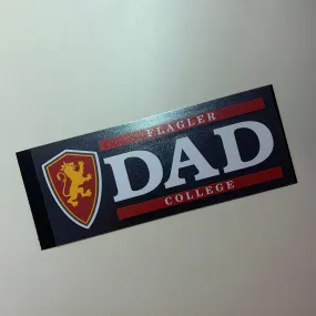 Flagler Dad Shield Bar Decal