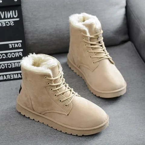 Flat-heel Student Short Lace-up Martin Boots Women Boots