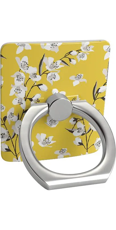 Floral Forest | Yellow Cherry Blossom Floral Phone Ring