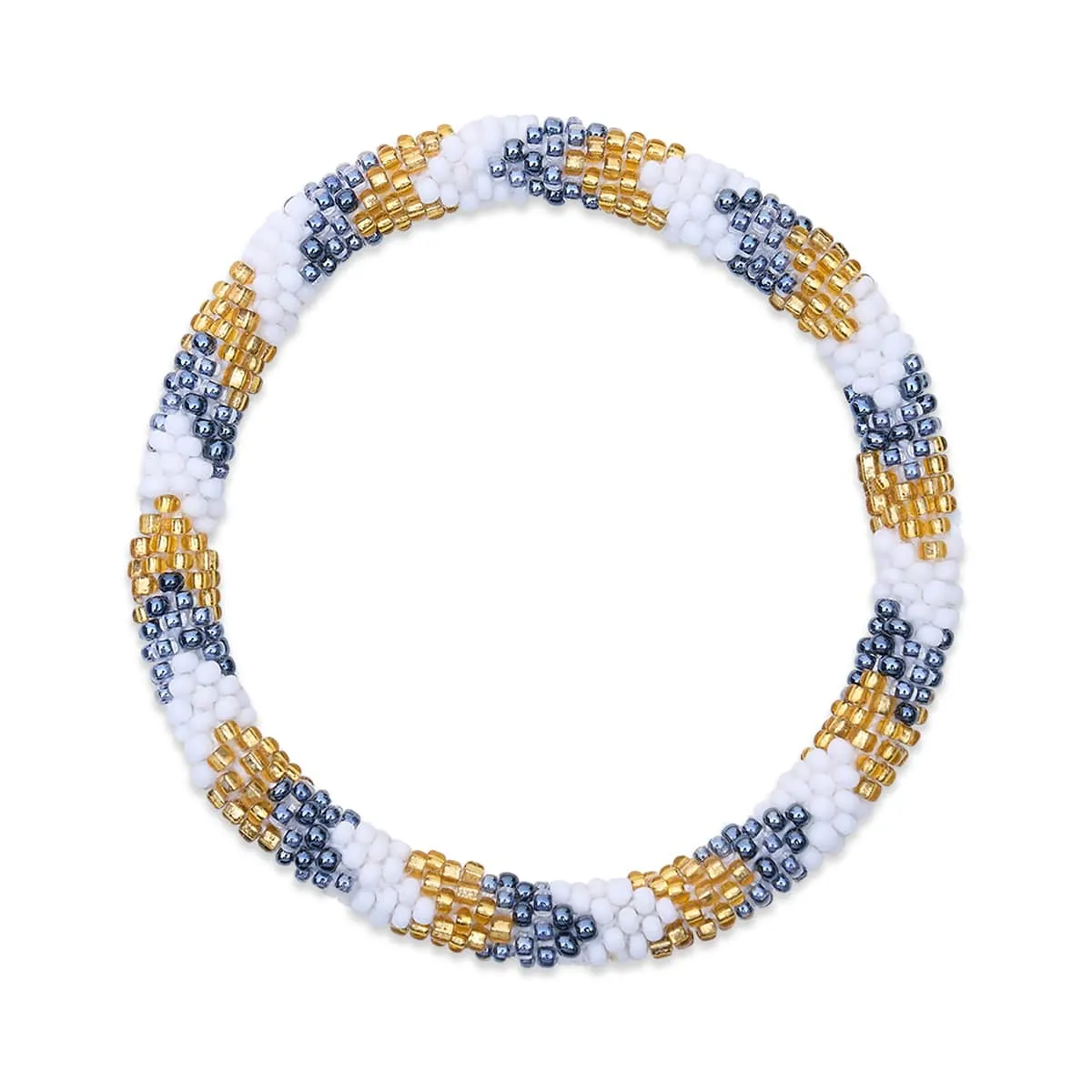 Golden Dawn | Himalayan Glass Bead Bracelet