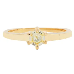 Golden Star Diamond Ring