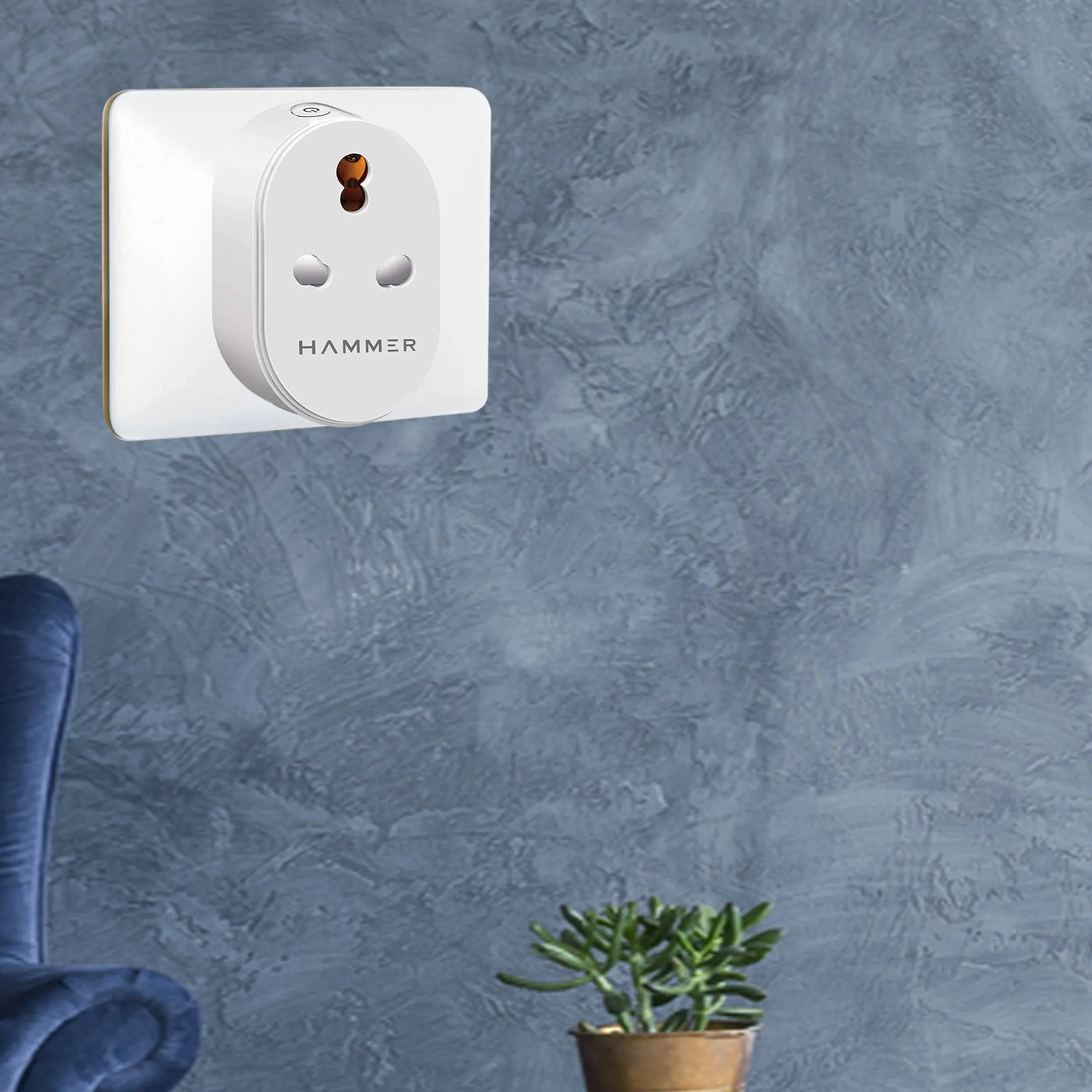 Hammer Smart Plug with Wifi and Voice Control System