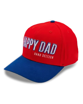 Happy Dad Sports Hat (Red)