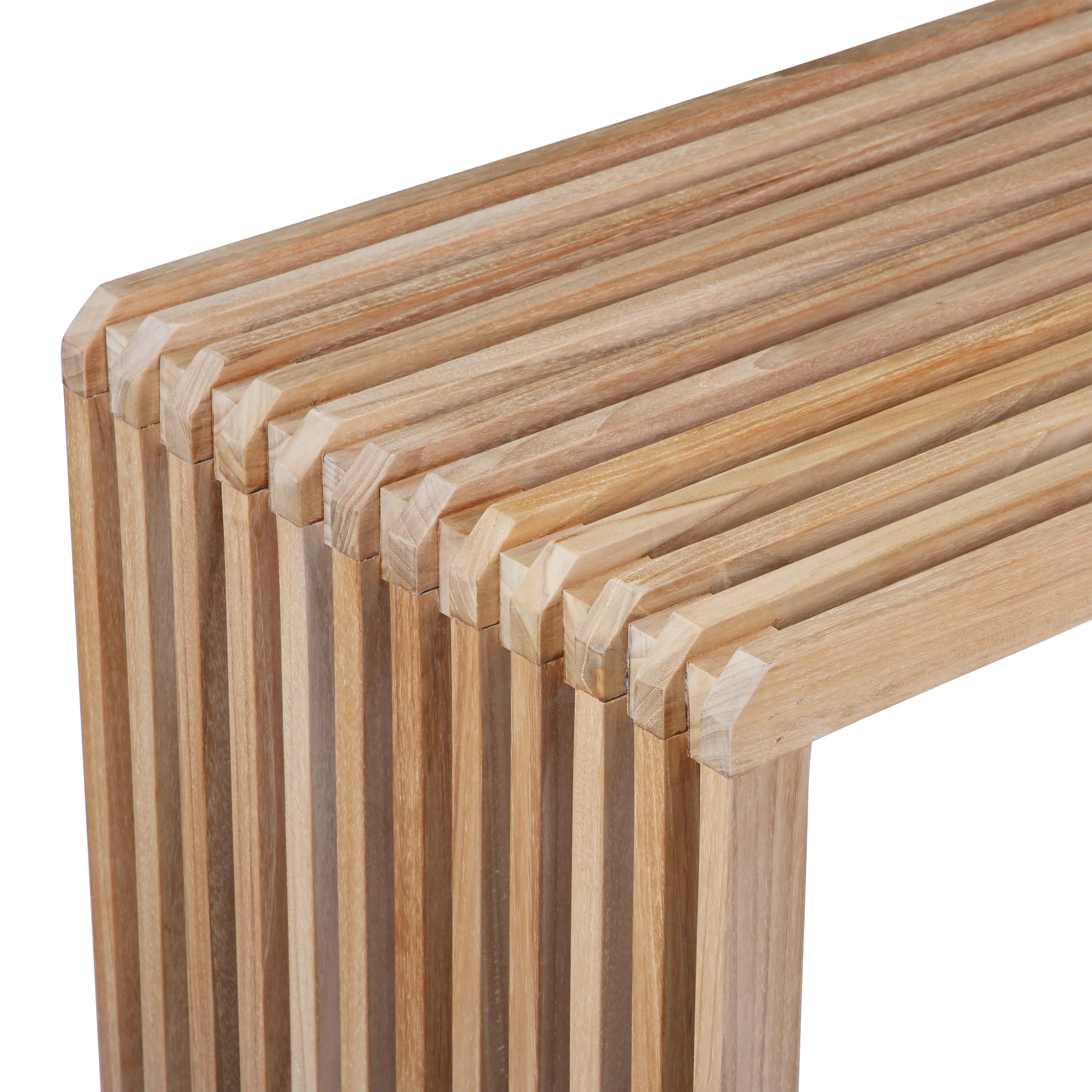 HKliving Slatted Bench