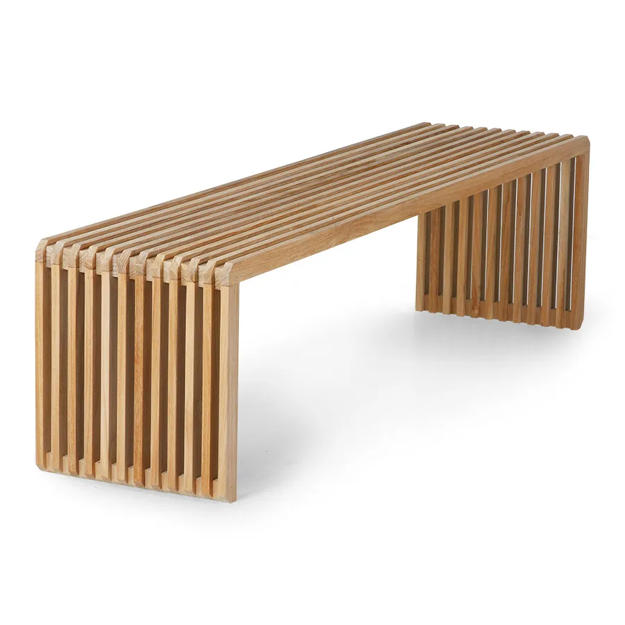 HKliving Slatted Bench