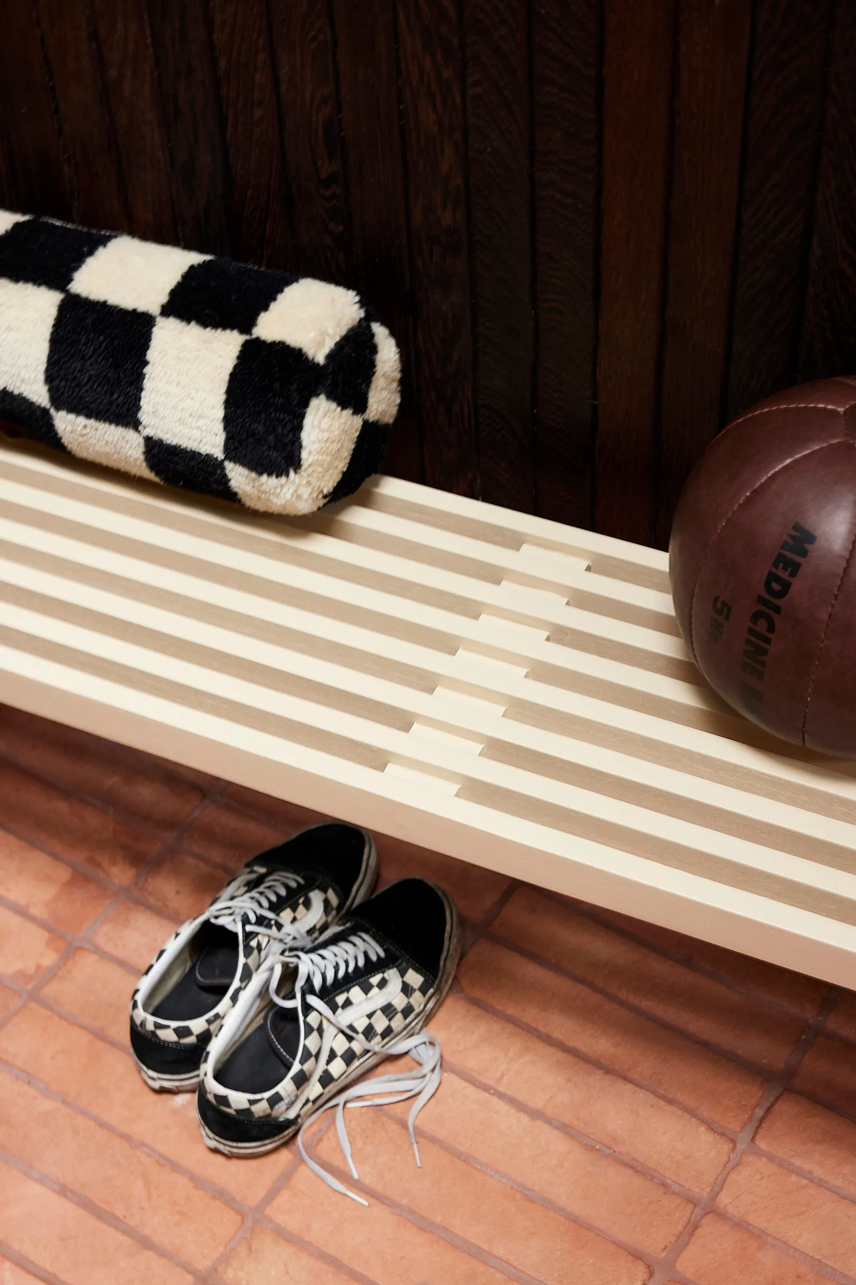 HKliving Slatted Bench