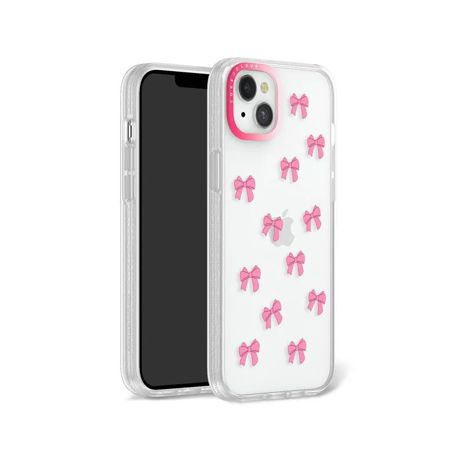 iPhone 12 Pink Ribbon Bow Mini Phone Case MagSafe Compatible