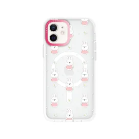 iPhone 12 Rabbit in Pink Phone Case MagSafe Compatible