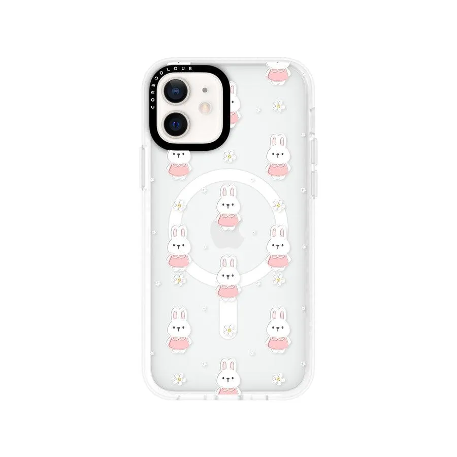 iPhone 12 Rabbit in Pink Phone Case MagSafe Compatible