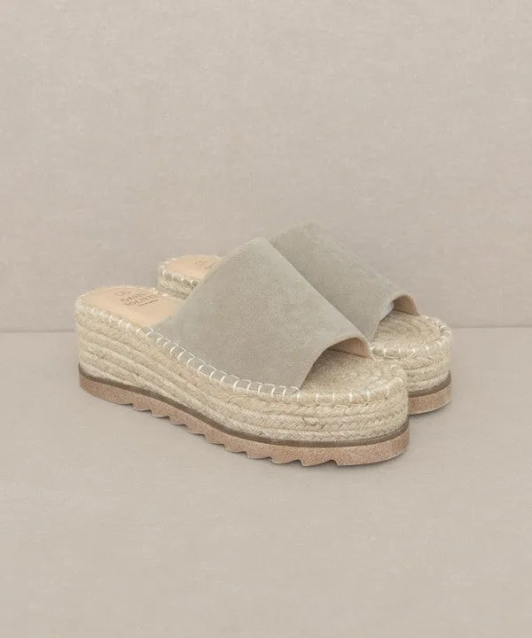 Ivy - Espadrille Platform Slide