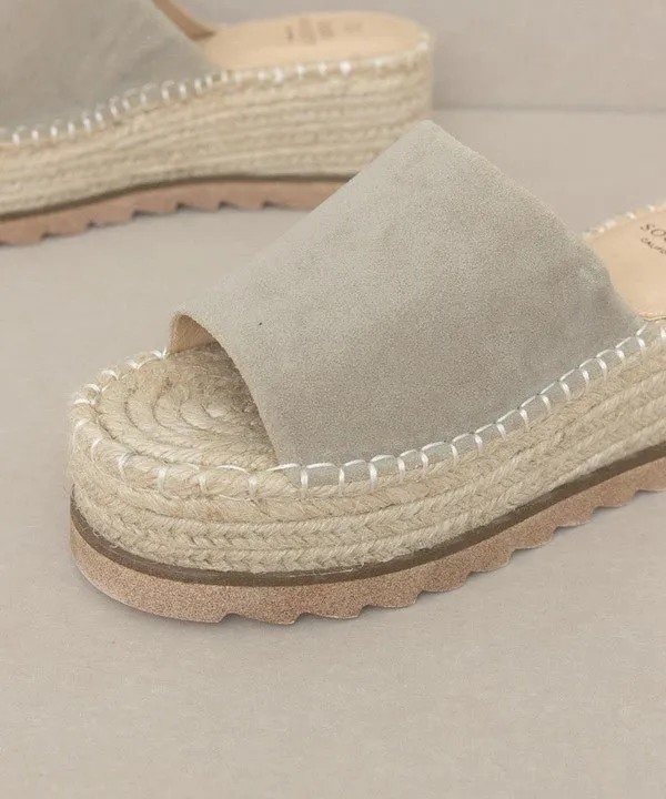 Ivy - Espadrille Platform Slide