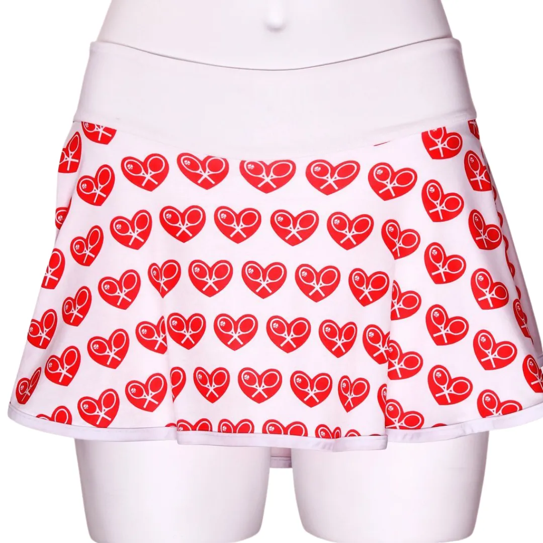 Limited Mini Hearts on White Love O Skirt