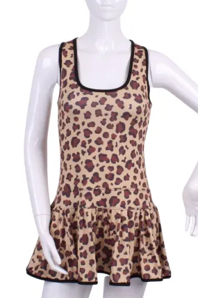 Limited The Leopard Print Longer Sandra Dee Tennis Dress