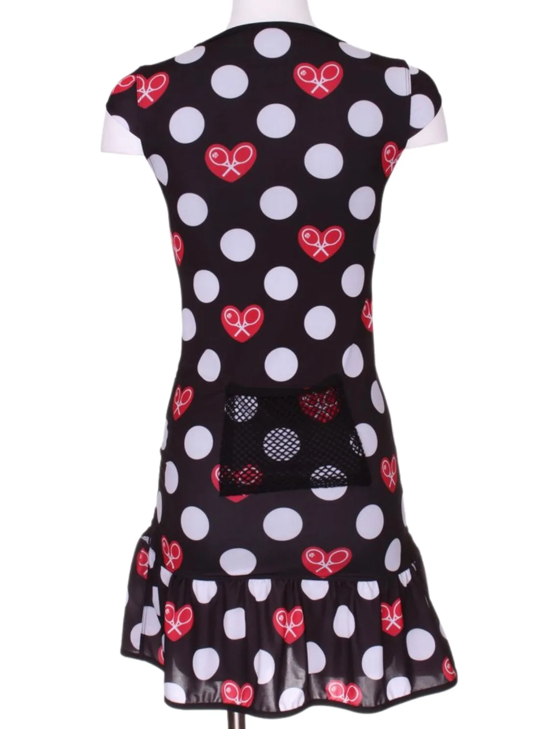 Limited White Polka Dot Monroe Tennis Dress