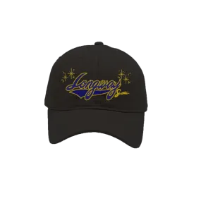 Longway Script Black Dad Hat