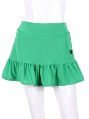 Lucky Green Ruffle Skirt