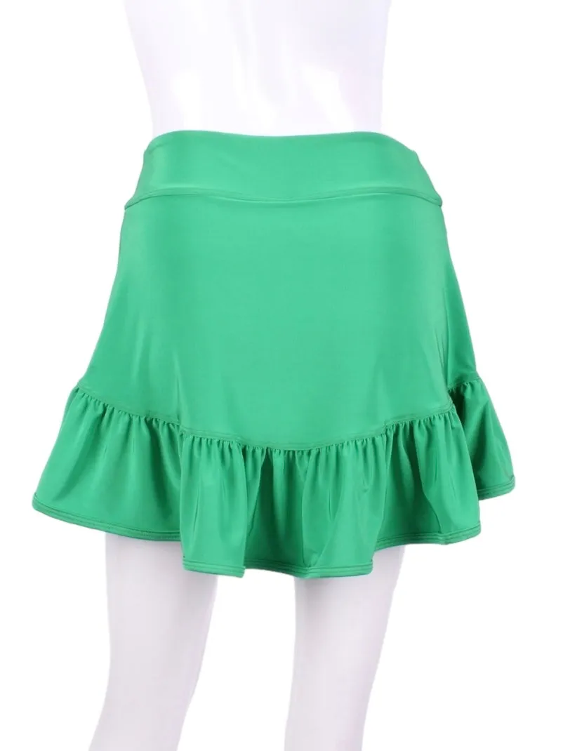 Lucky Green Ruffle Skirt