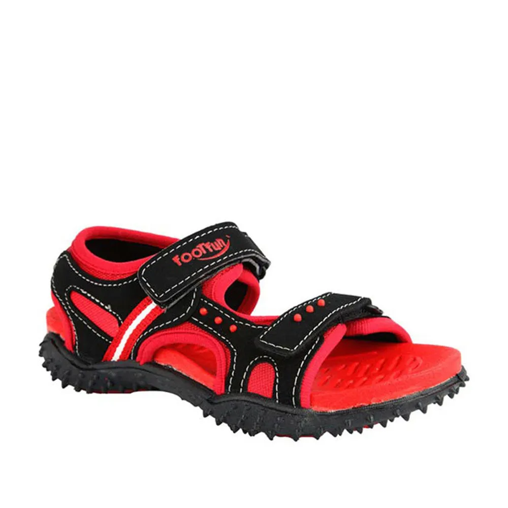 Lucy & Luke (Red) Casual Sandal For Kids HABANA By Liberty