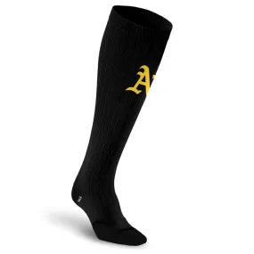 MLB Black Compression Socks, Oakland Athletics