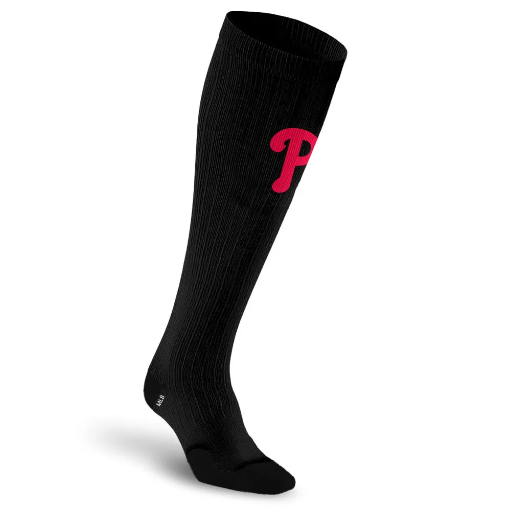 MLB Black Compression Socks, Philadelphia Phillies