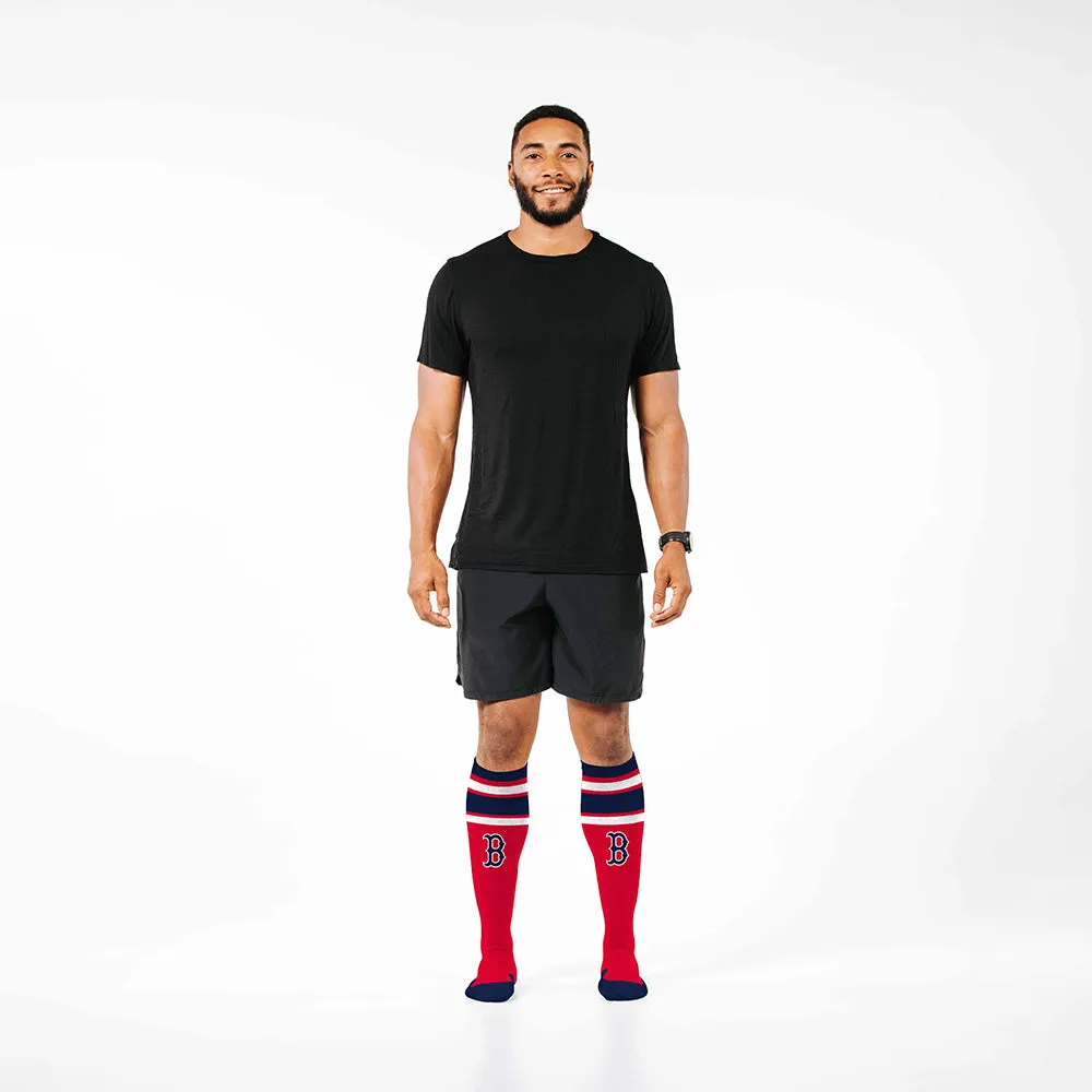 MLB Compression Socks, Boston Red Sox - Classic Stripe