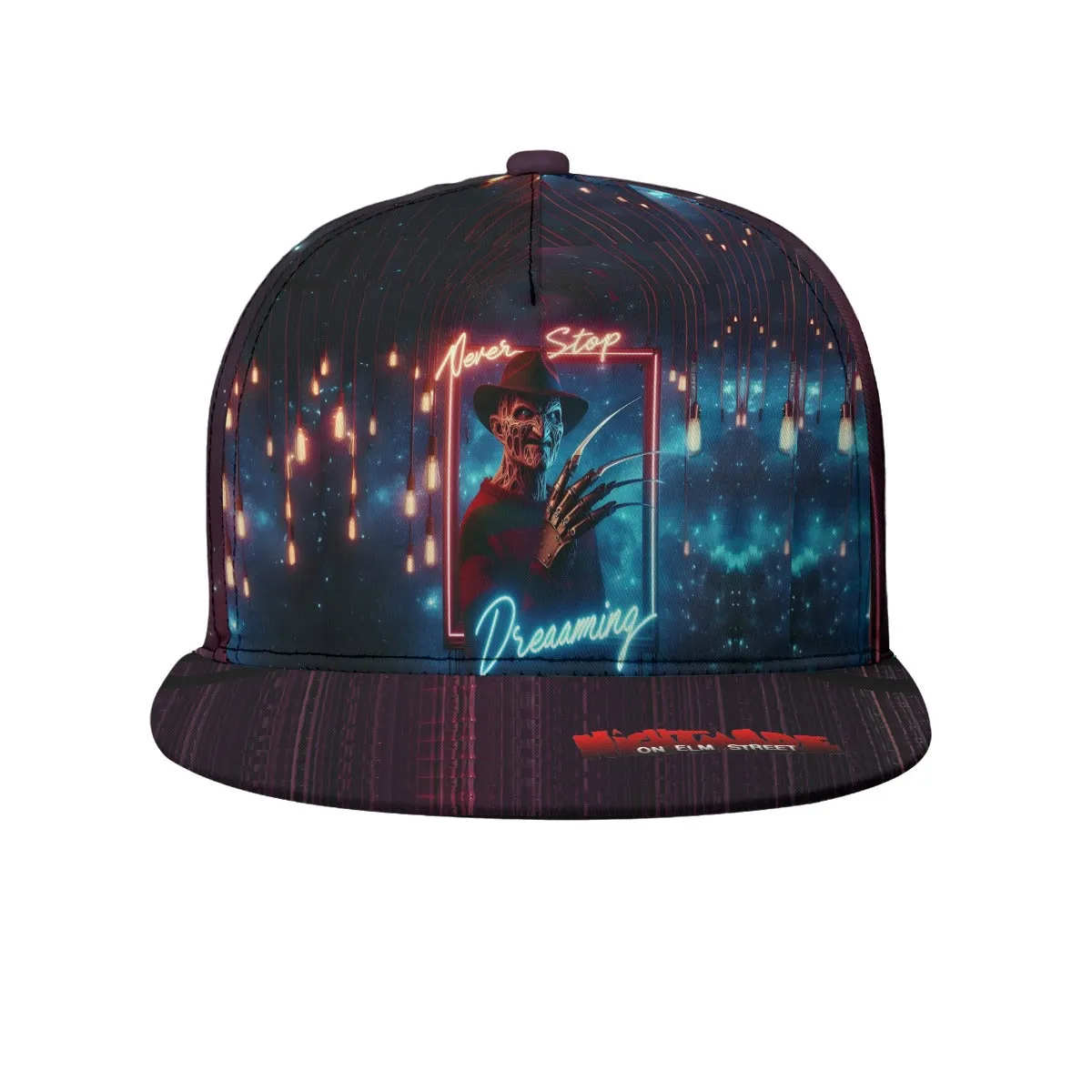 Nightmare Freddy Elm Street Flat-Brim Baseball Cap With Box