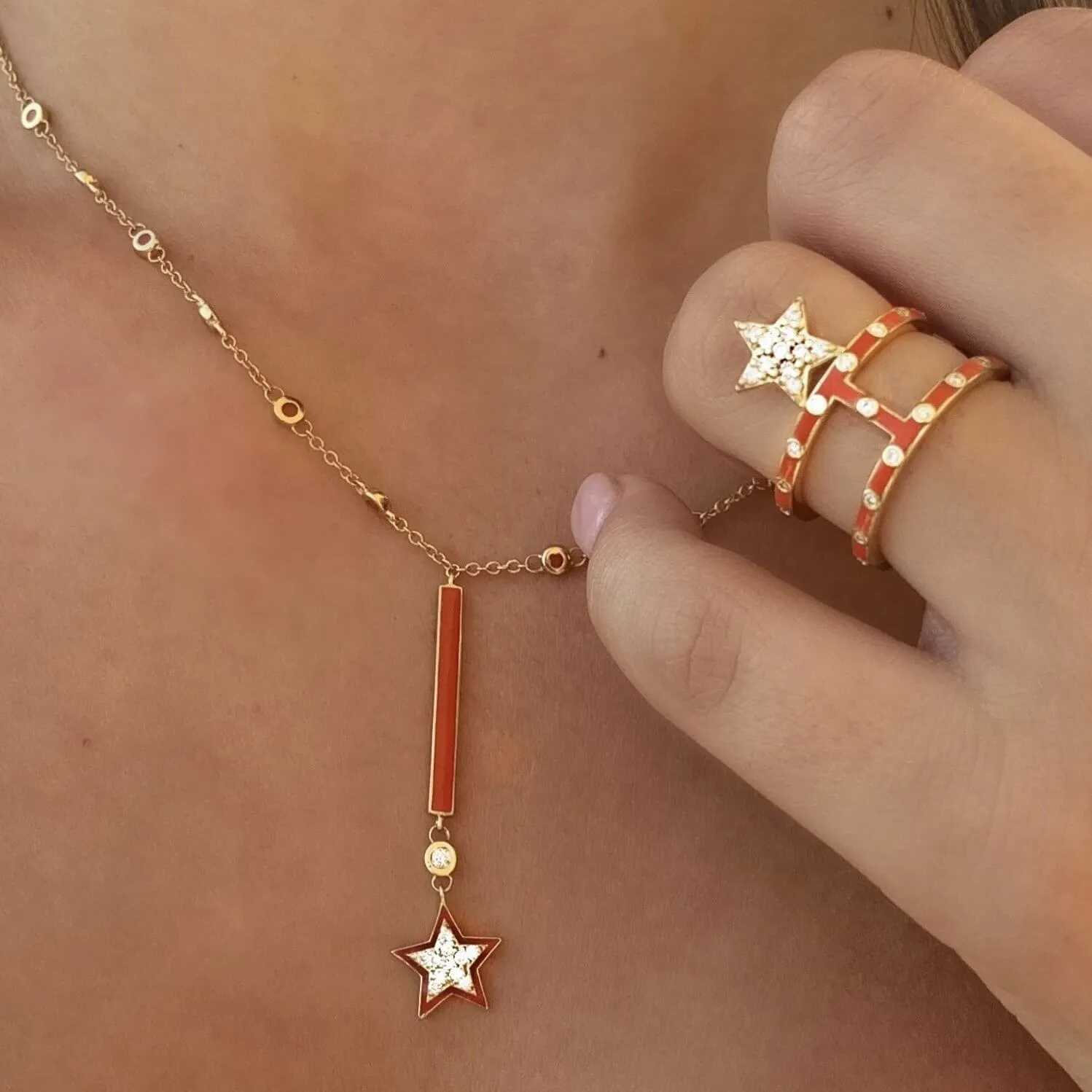 Orange Star Ring