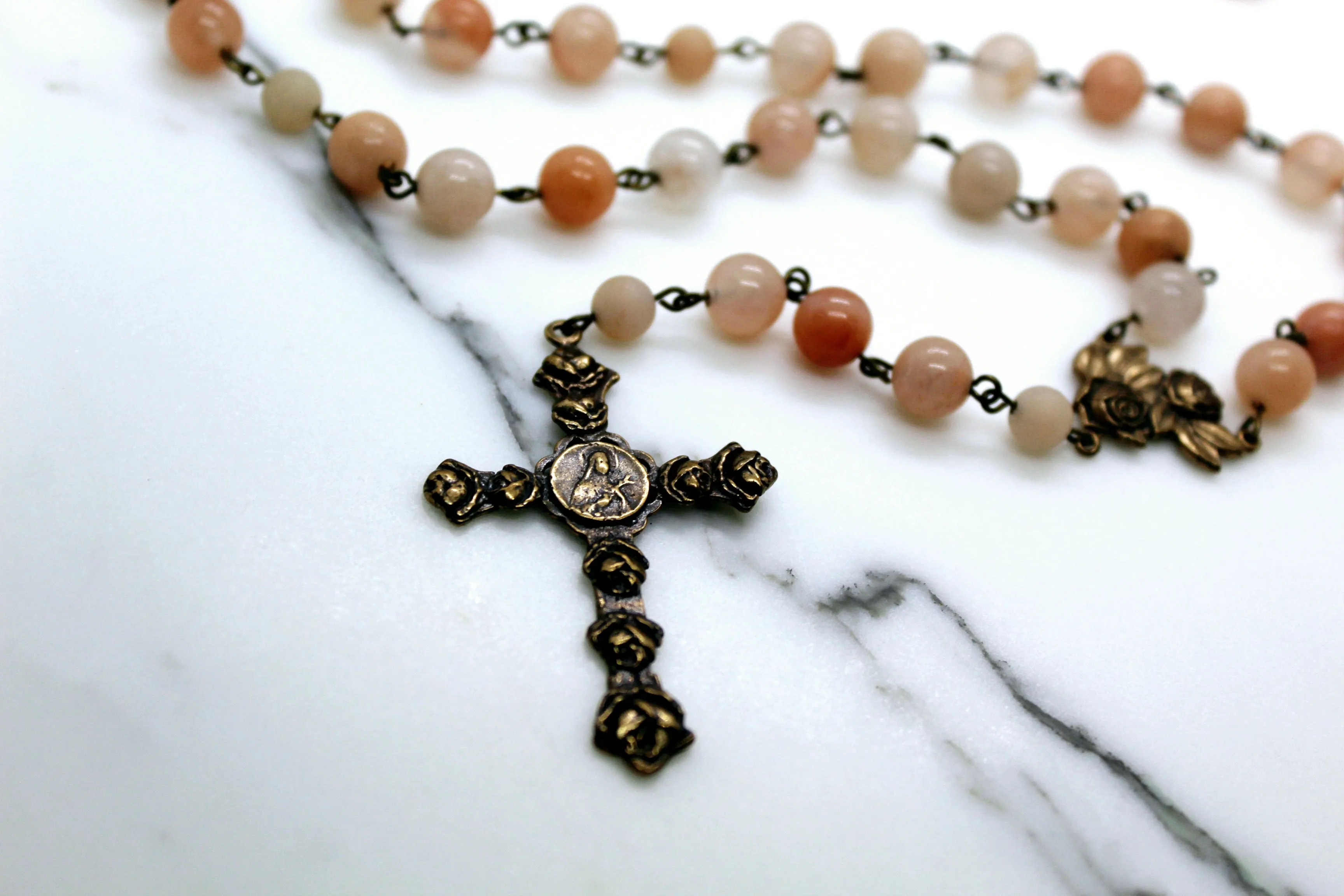 Pink Rose Rosary